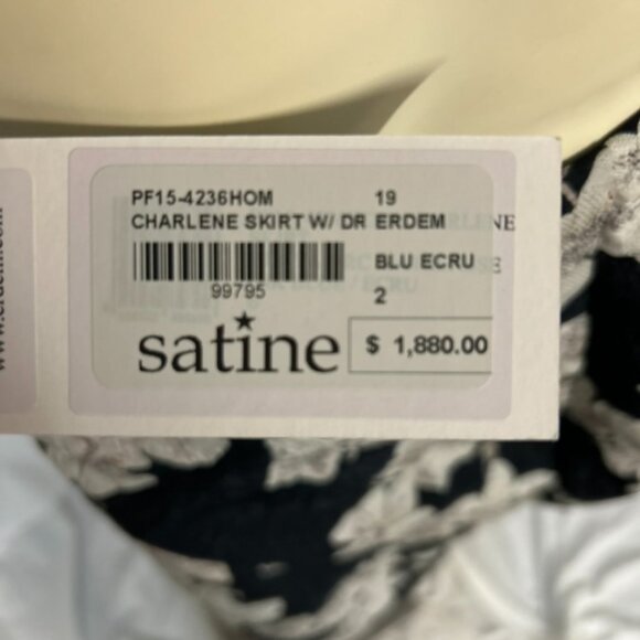 NWT Erdem Charlene skirt Size 2 - Picture 8 of 8